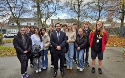 David Baines MP inspires young minds following visit to Rainford Brook Lodge Primary School